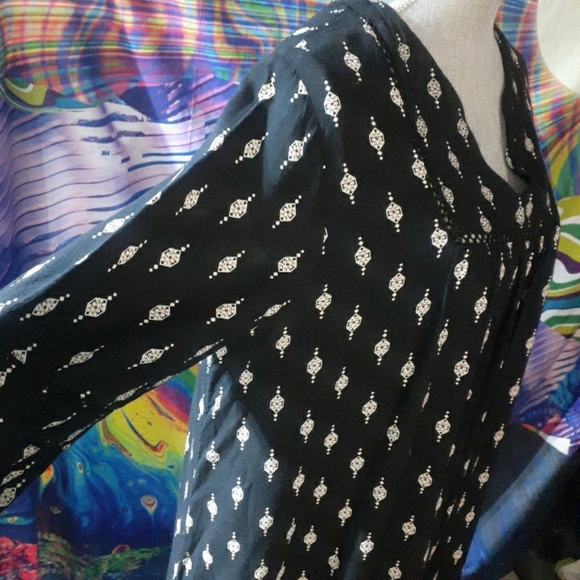 Indigo soft casual dress/ moo moo - Picture 3 of 7